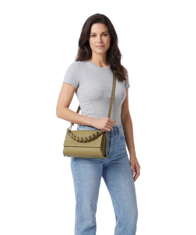 Coccinelle Boheme Grana Double Sac porté épaule seagrass/sandshell