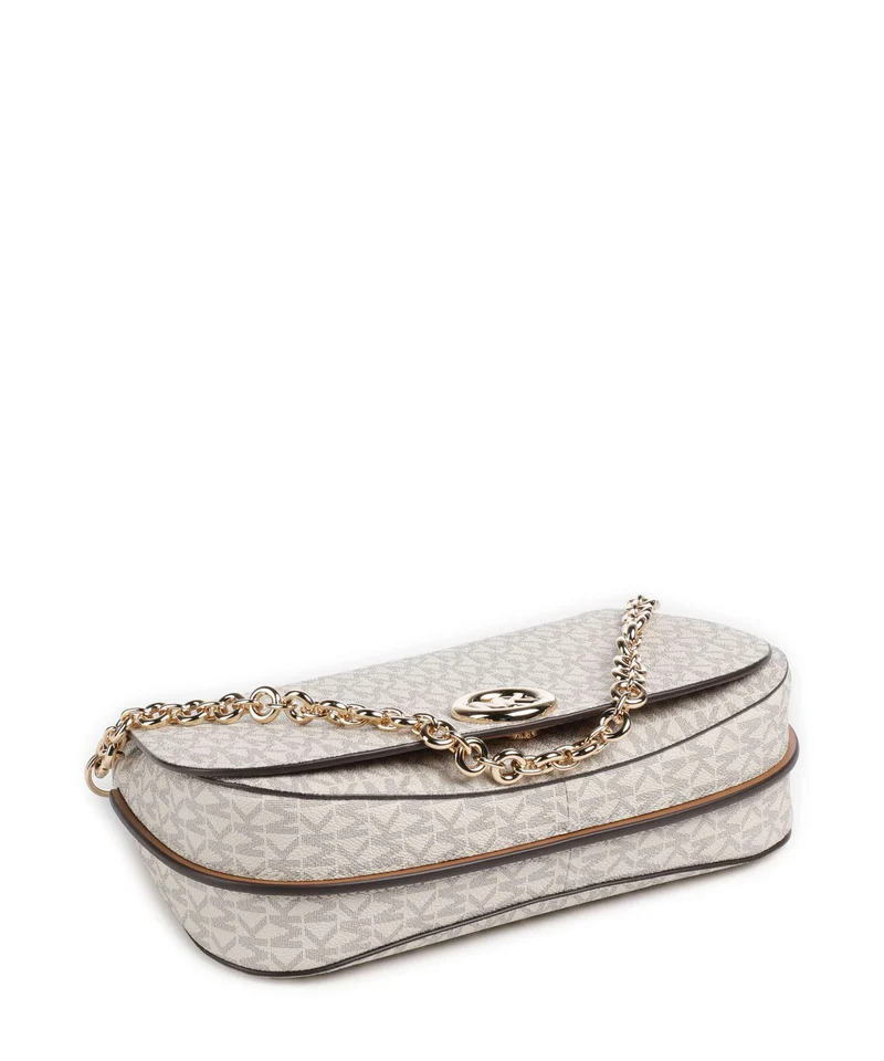 Michael Kors Nolita Medium Sac porté épaule vanilla/acorn
