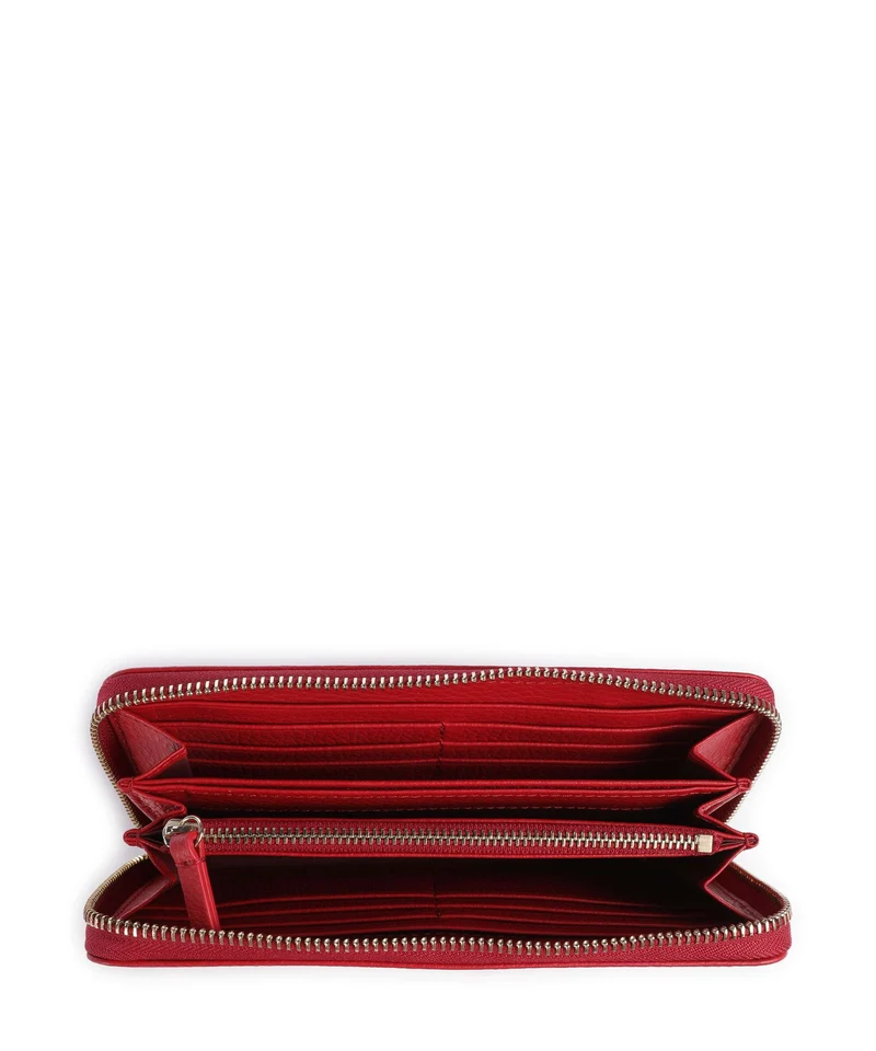 Coccinelle Metallic Soft Portefeuille scarlet