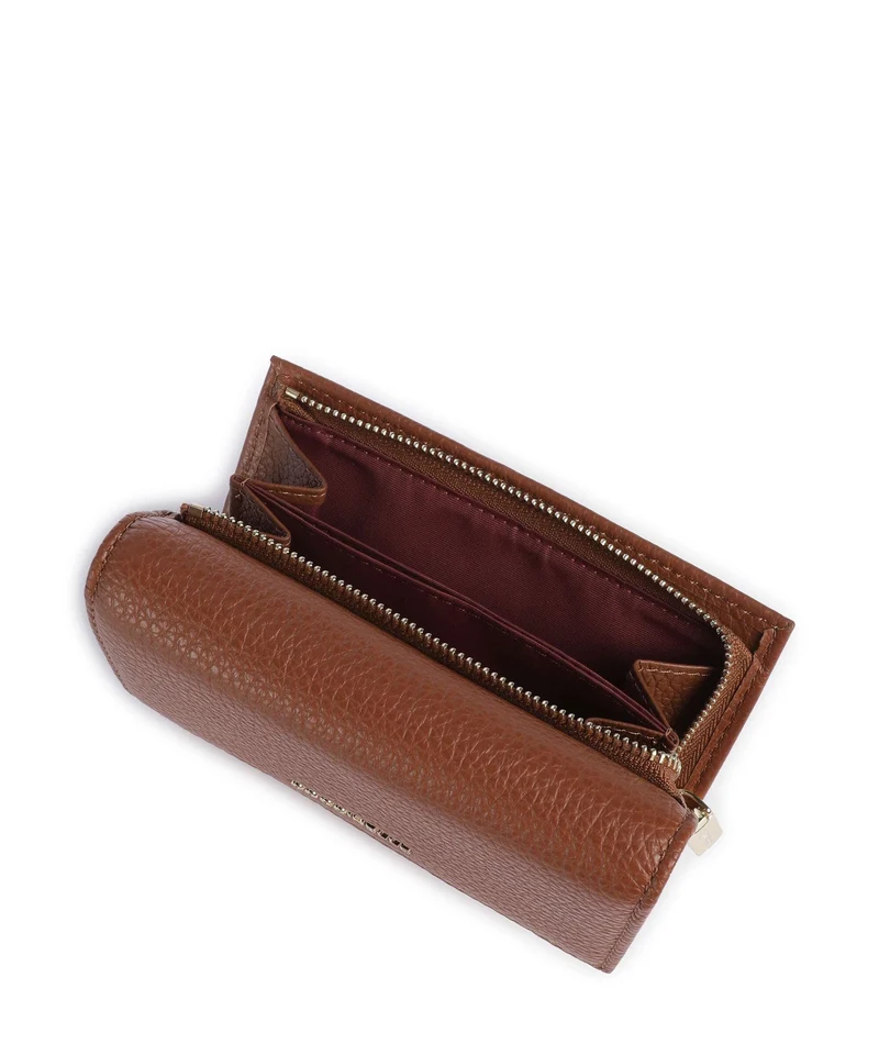 Coccinelle Metallic Soft Portefeuille cognac
