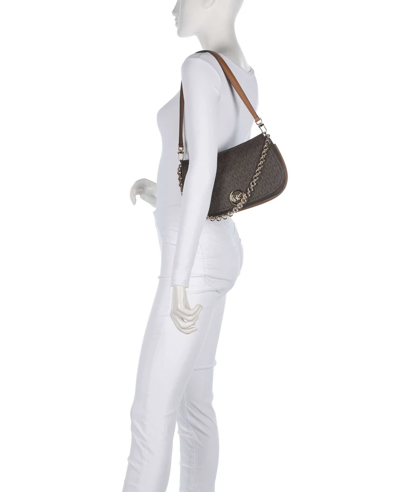 Michael Kors Nolita Medium Sac porté épaule brown/acorn