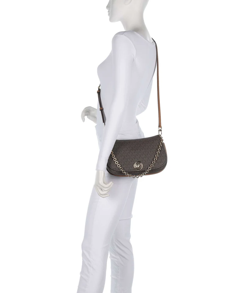 Michael Kors Nolita Medium Sac porté épaule brown/acorn