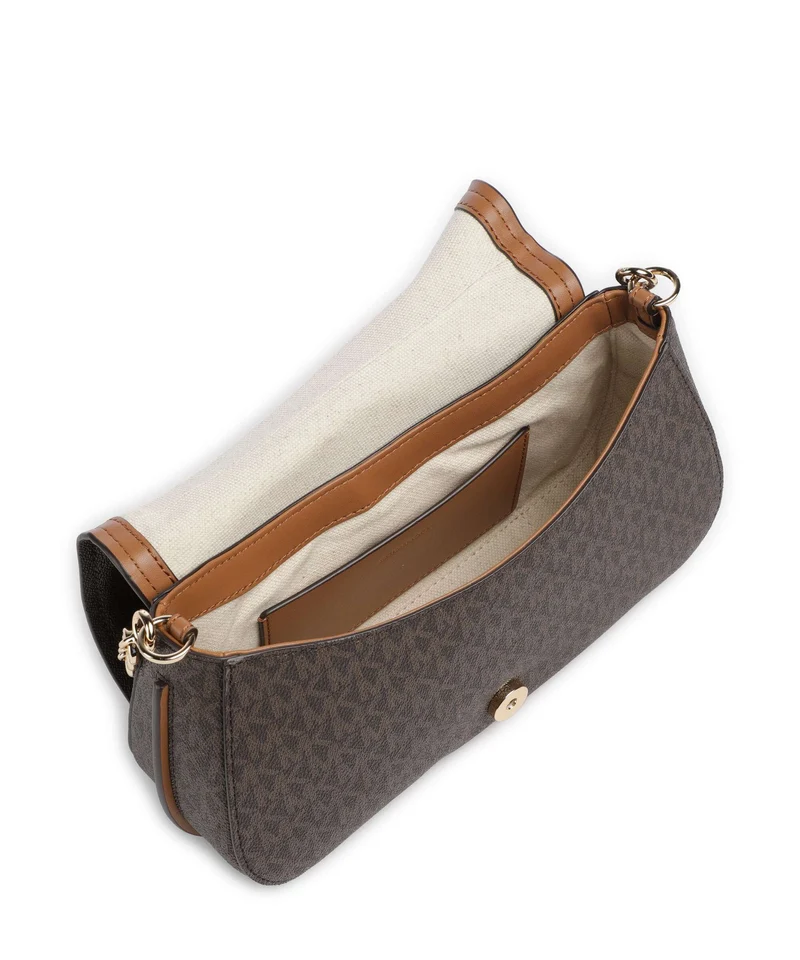 Michael Kors Nolita Medium Sac porté épaule brown/acorn