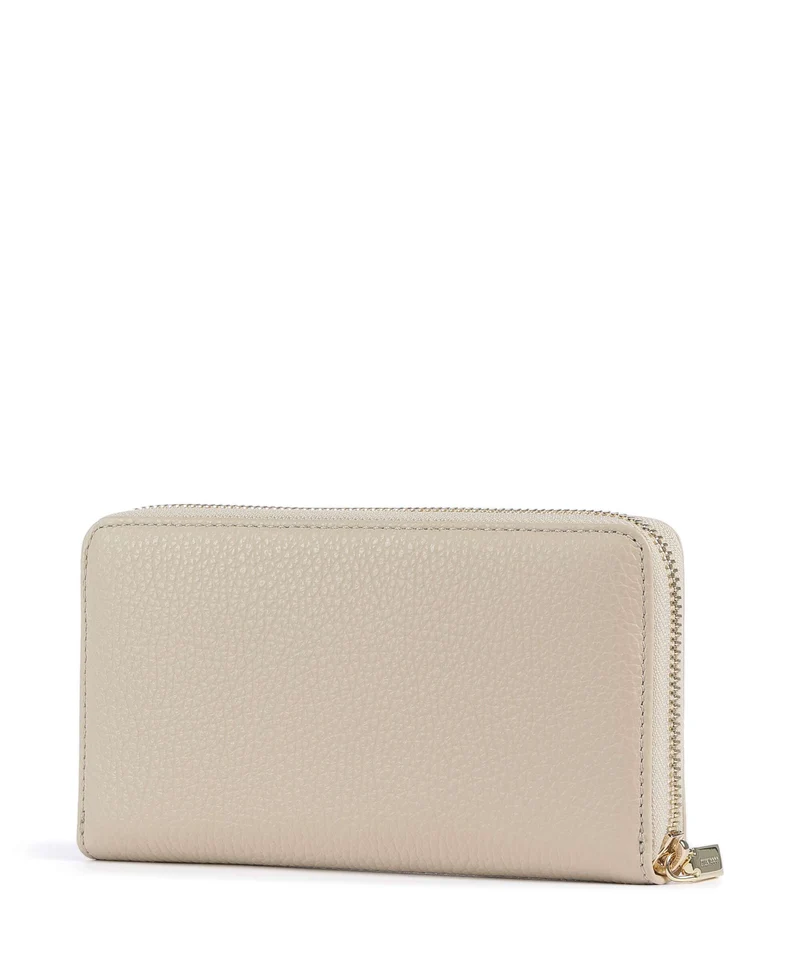 Coccinelle Metallic Soft Portefeuille sandshell