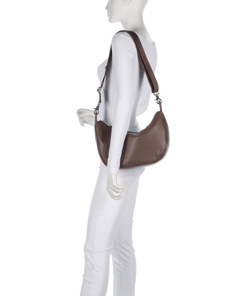Mandarina Duck Mellow Leather Sac porté épaule milk chocolate