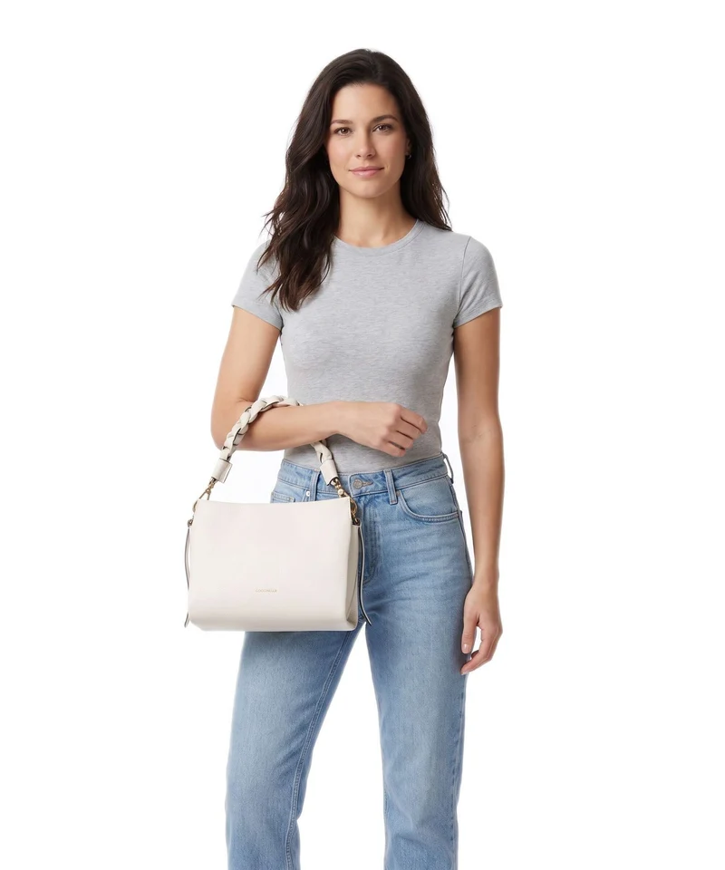 Coccinelle Boheme Grana Double Sac à main pearl/cognac