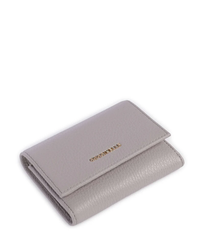 Coccinelle Metallic Soft Portefeuille oyster