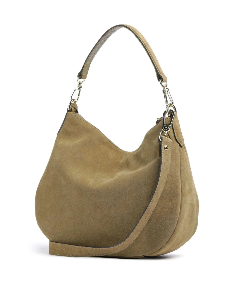 Abro Suede Juna Small Sac fourre-tout mud