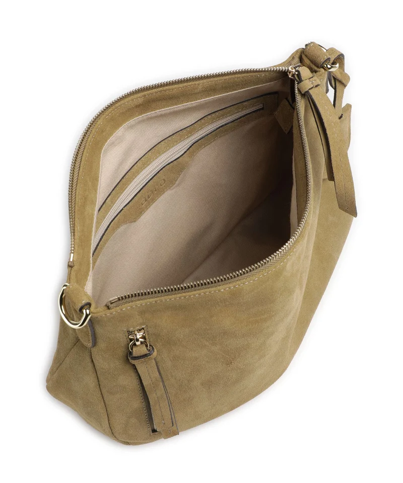 Abro Suede Juna Small Sac fourre-tout mud