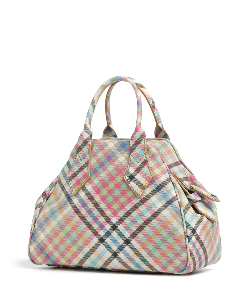Vivienne Westwood Yasmine Buccia D'Arancia Medium Sac à main heather plaid