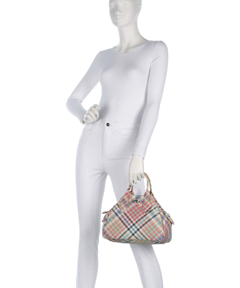 Vivienne Westwood Yasmine Buccia D'Arancia Medium Sac à main heather plaid