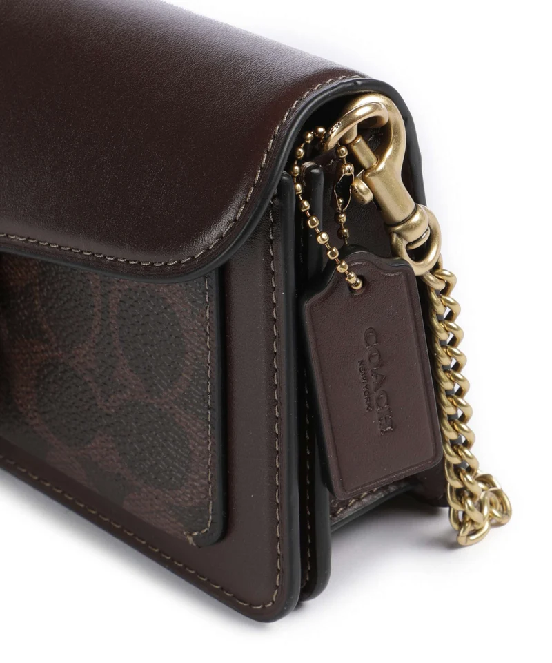 Coach Tabby Signature Chain 19 Sac bandoulière maple