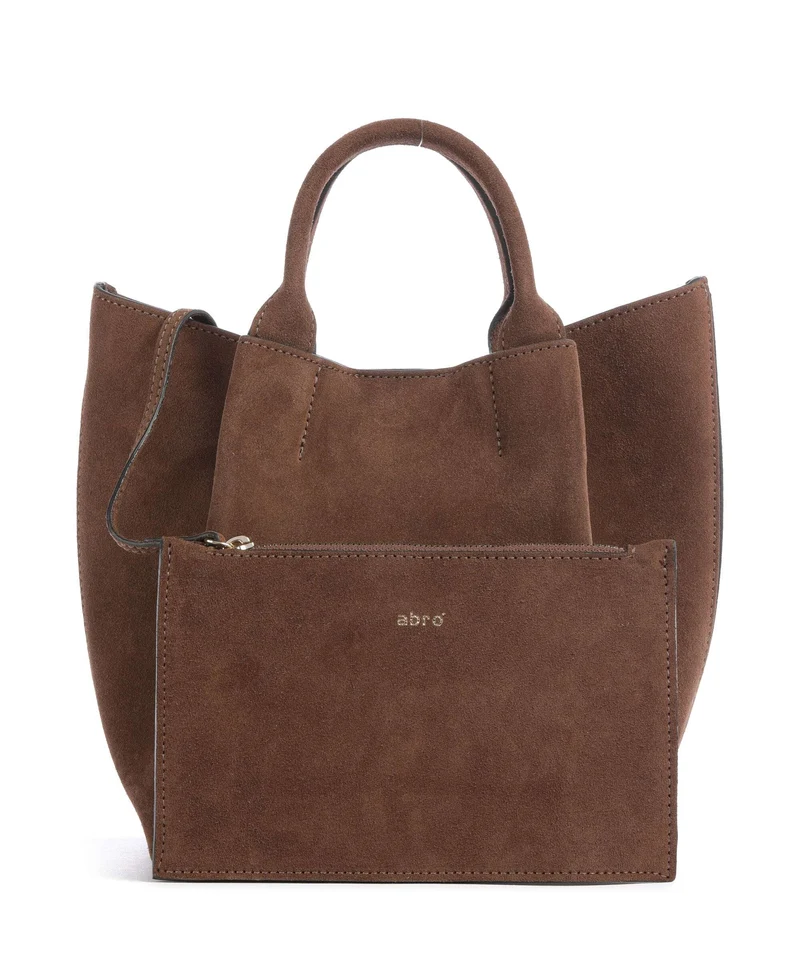 Abro Suede Essential Small Sac à main wood