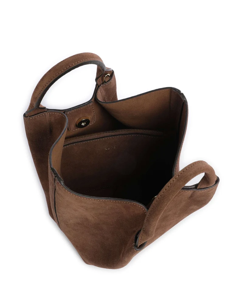Abro Suede Essential Small Sac à main wood