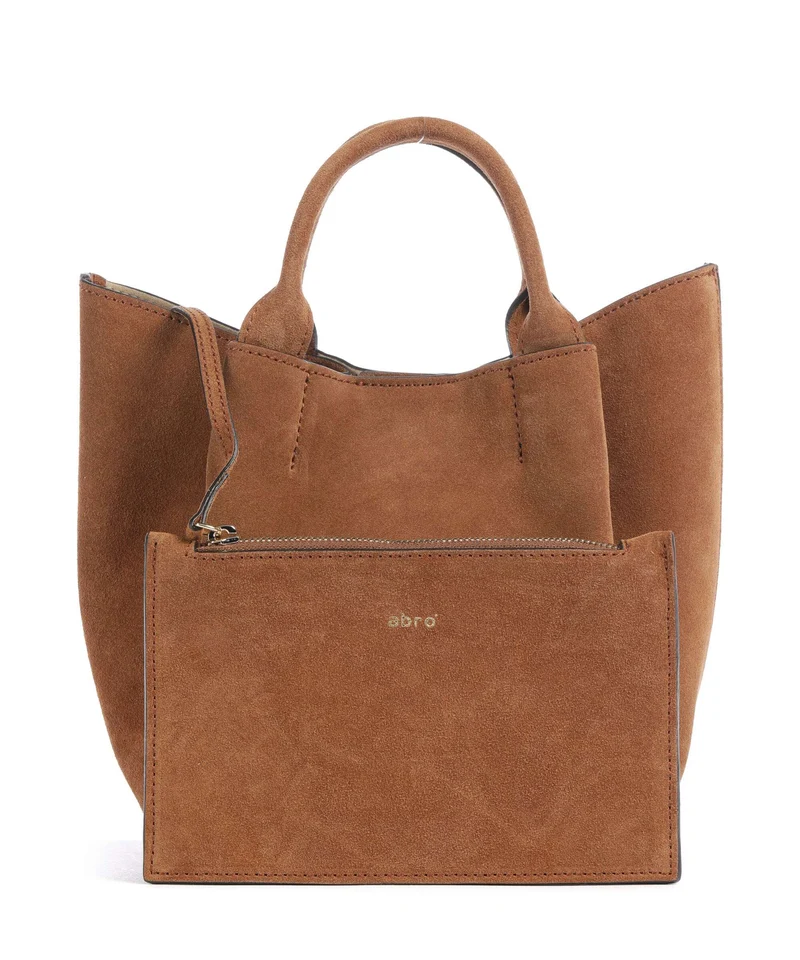 Abro Suede Essential Small Sac à main cuoio