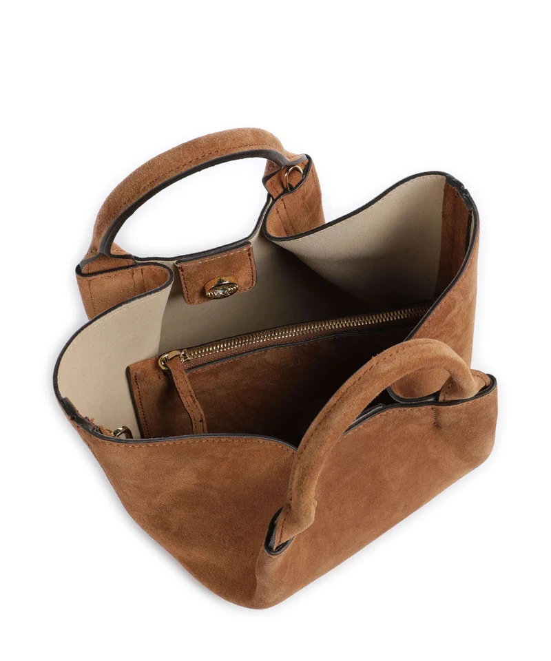 Abro Suede Essential Small Sac à main cuoio