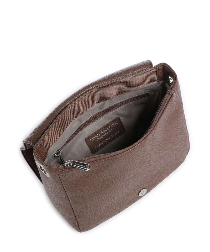 Mandarina Duck Mellow Leather Sac bandoulière milk chocolate