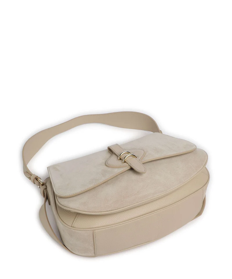 Coccinelle Mavery Suede Sac porté épaule sandshell