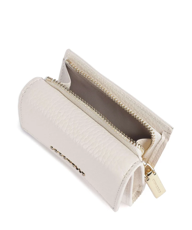 Coccinelle Metallic Soft Portefeuille pearl
