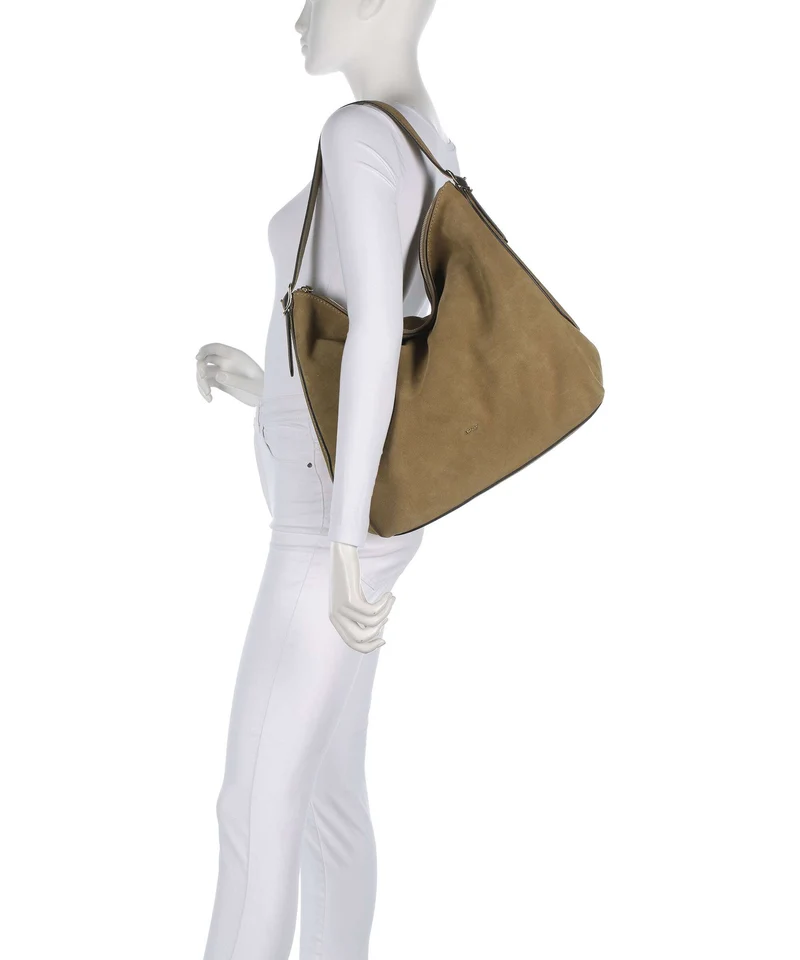Abro Suede Carina Sac fourre-tout mud