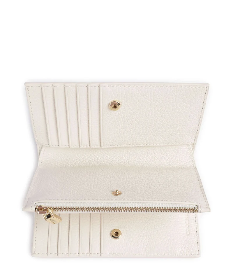 Coccinelle Metallic Soft Portefeuille pearl