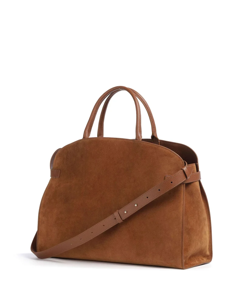 Coccinelle Sabine Suede Sac à main cognac