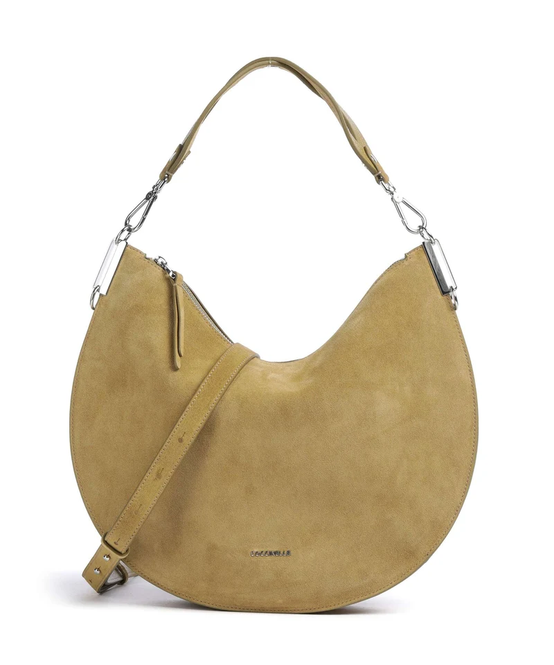Coccinelle Sunup Suede Sac porté épaule seagrass