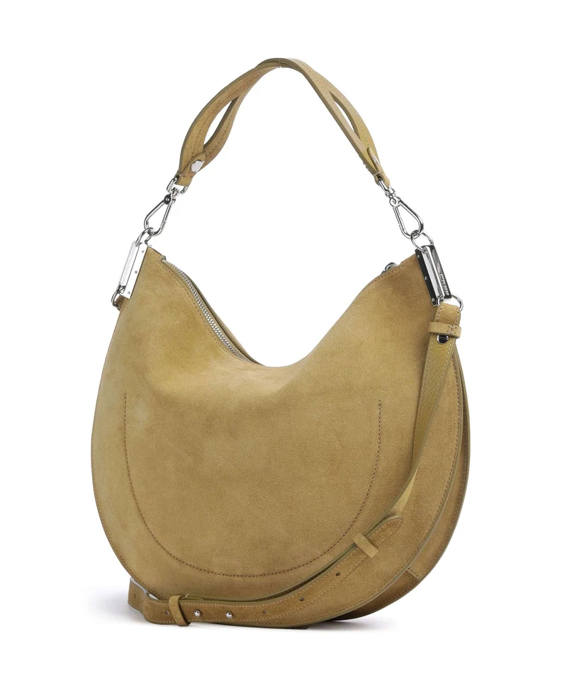 Coccinelle Sunup Suede Sac porté épaule seagrass