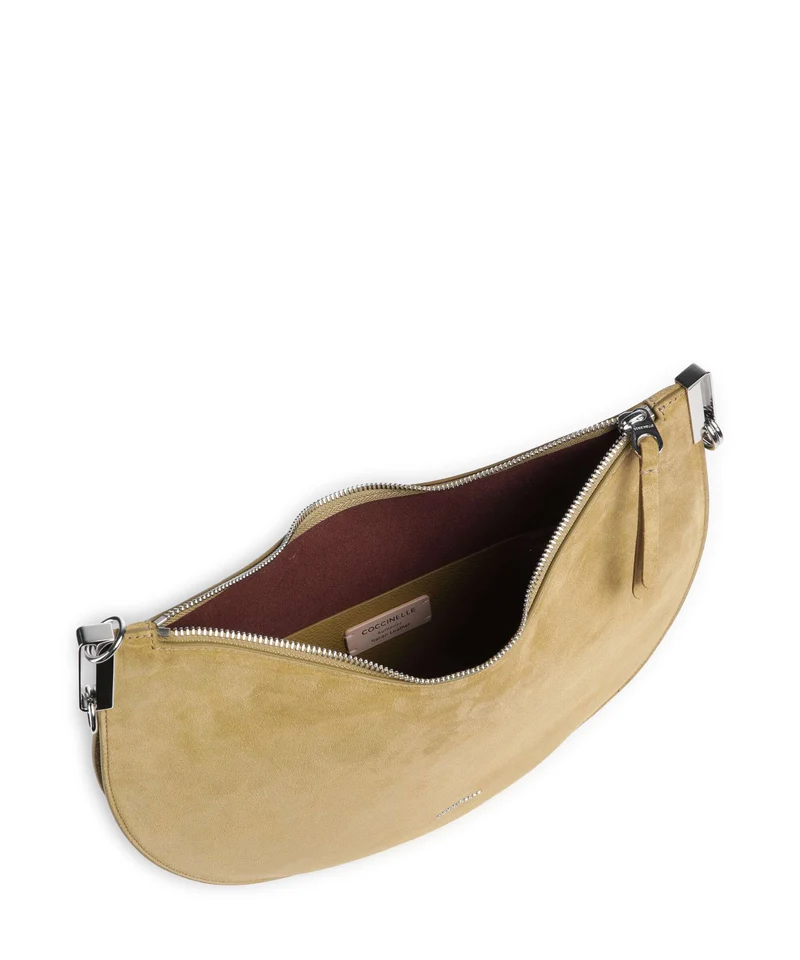 Coccinelle Sunup Suede Sac porté épaule seagrass