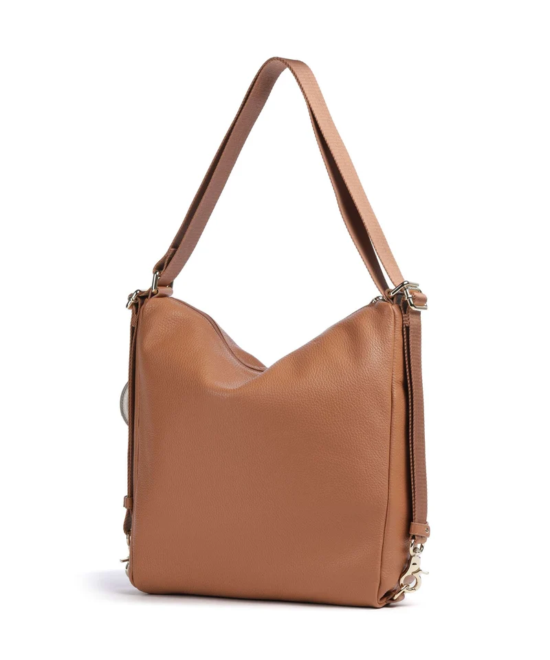 Mandarina Duck Mellow Leather Sac à main porté dos pecan nut