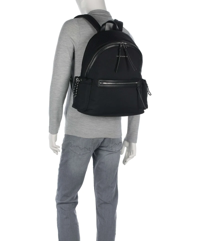 Emporio Armani Monogram Sac à dos black