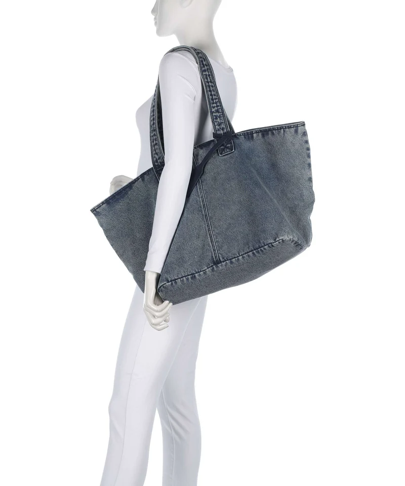 Les Visionnaires Alba Denim Essential Cabas washed denim