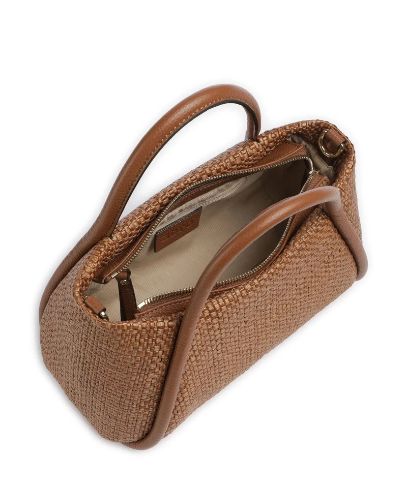 Abro Raffia Intreccio Willow Sac à main caramel/cognac