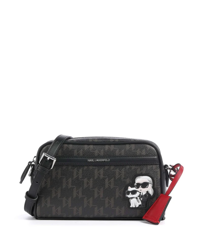 Karl Lagerfeld Ikon Monogram Sac bandoulière brown/kl mono