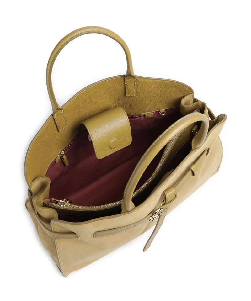 Coccinelle Sabine Suede Sac à main seagrass