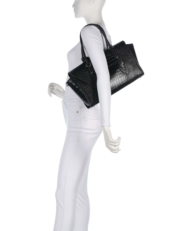 Vivienne Westwood Bettina Embossed Croc Medium Cabas black