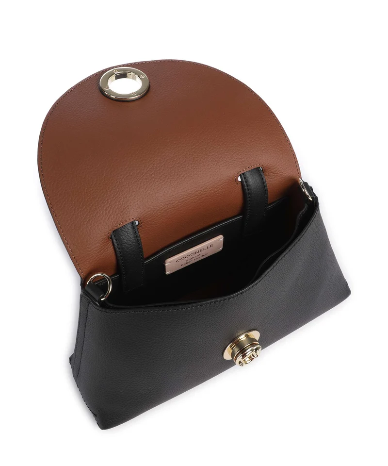 Coccinelle Nikla Sac à main noir/cognac