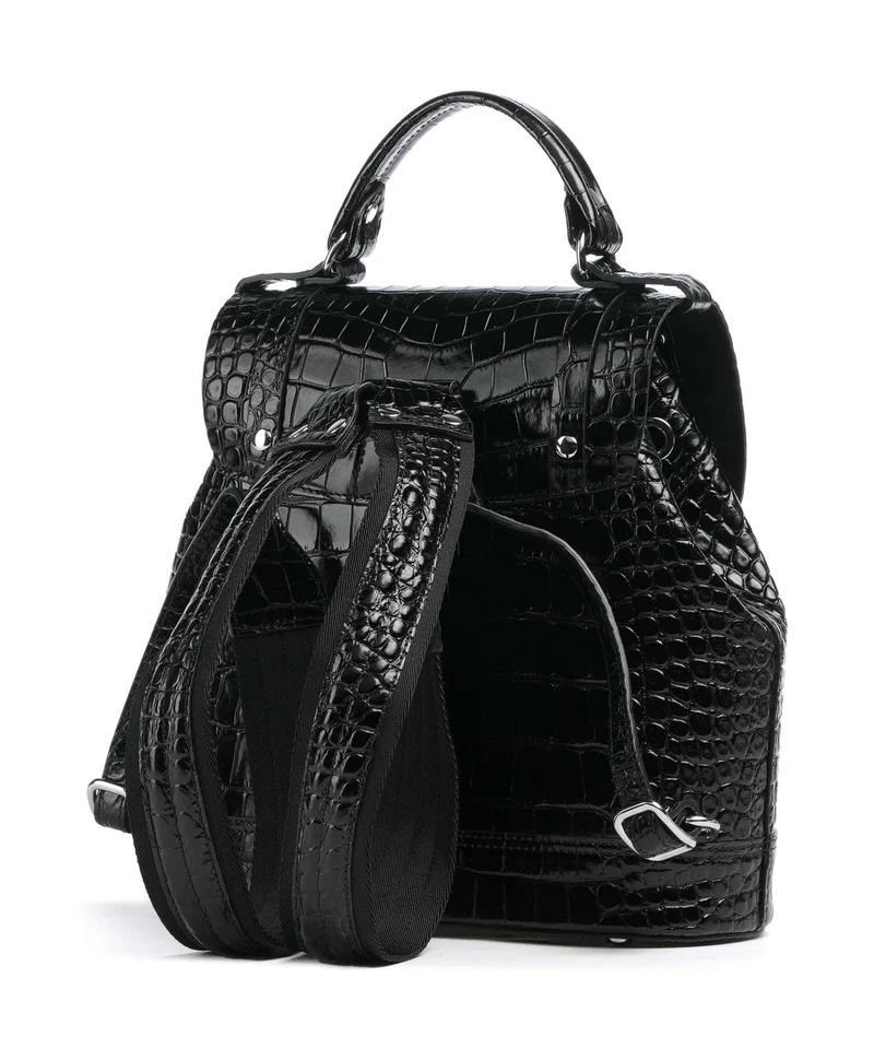 Vivienne Westwood Max Embossed Croc Small Sac à dos black