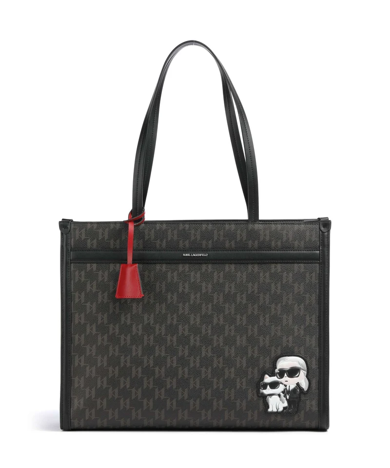 Karl Lagerfeld Ikon Monogram Cabas brown/kl mono