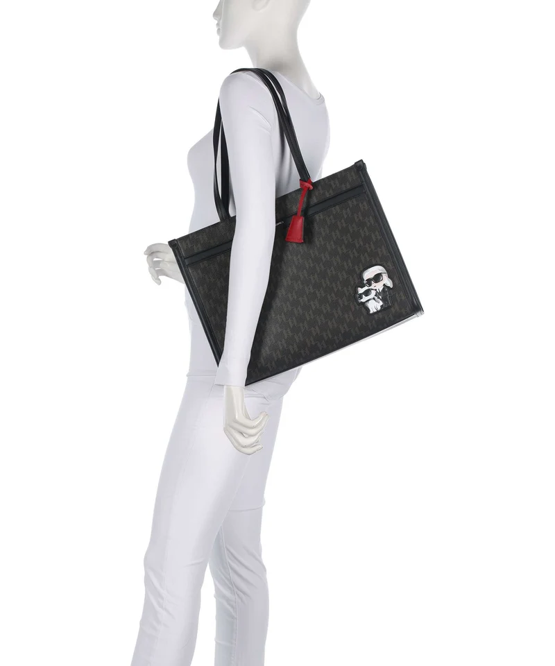 Karl Lagerfeld Ikon Monogram Cabas brown/kl mono