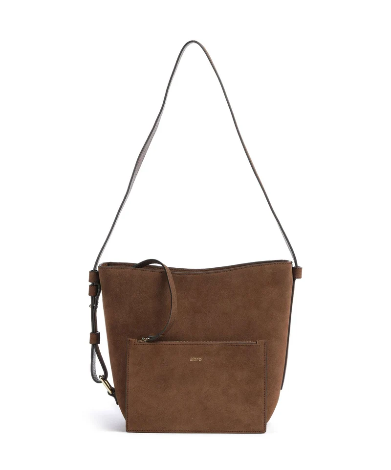 Abro Suede Cosmo Sac bandoulière wood