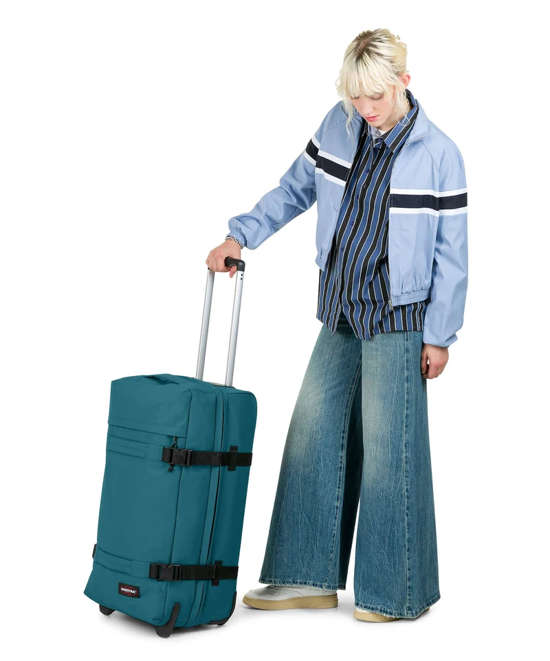 Eastpak Transit'R M Sac de voyage à roulettes jade teal