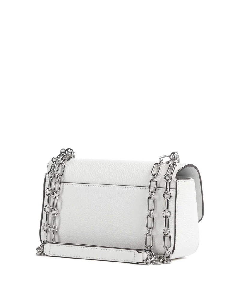 Michael Kors Tribeca Small Sac porté épaule optic white