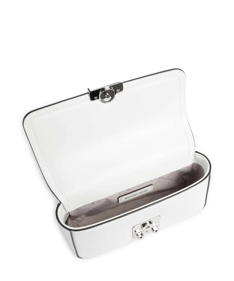 Michael Kors Tribeca Small Sac porté épaule optic white