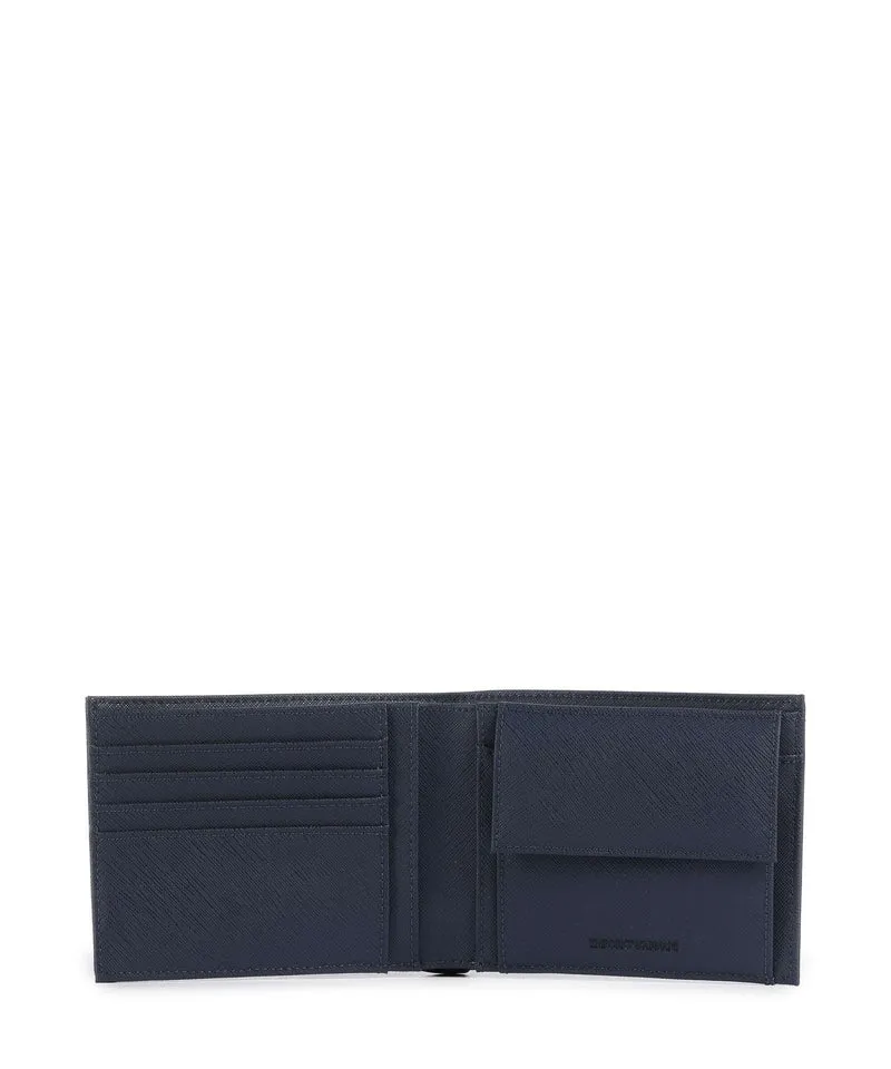 Emporio Armani Saffiano Animation Portefeuille medieval blue