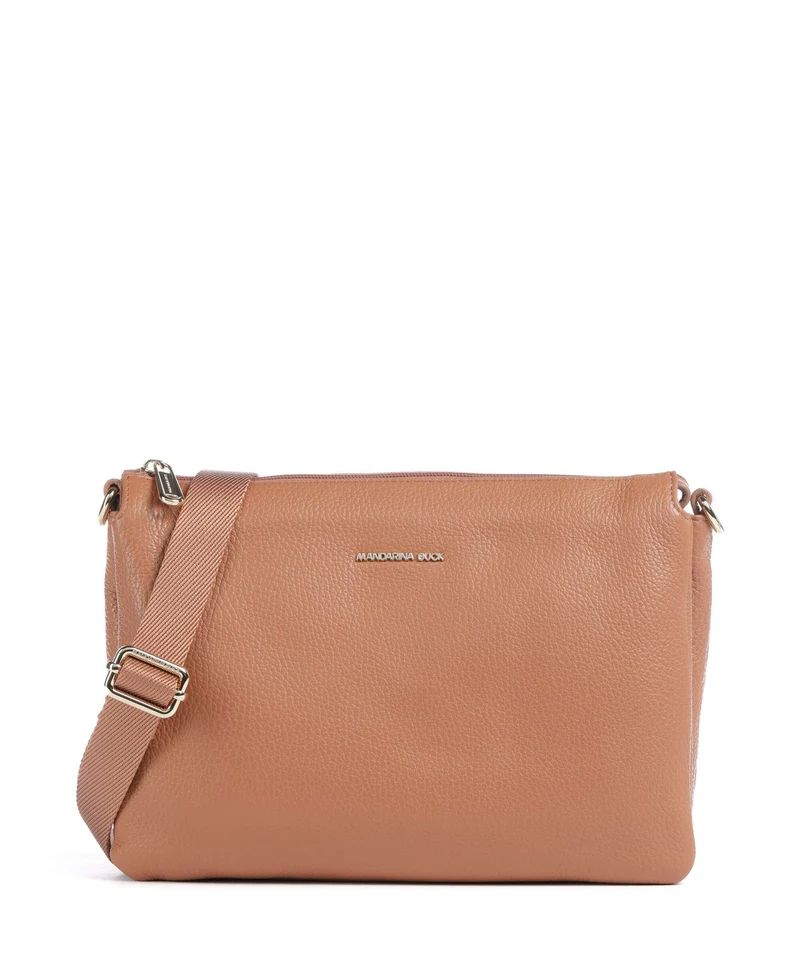 Mandarina Duck Mellow Leather Sac bandoulière pecan nut