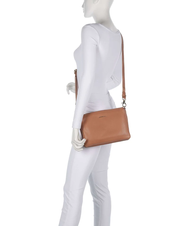 Mandarina Duck Mellow Leather Sac bandoulière pecan nut