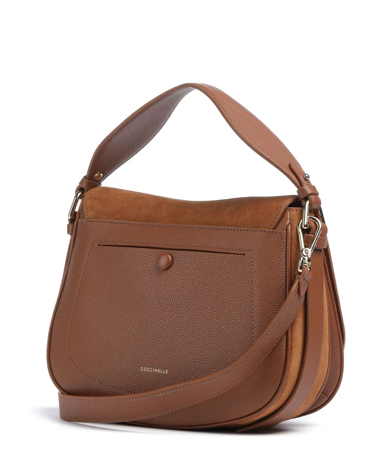 Coccinelle Mavery Suede Sac à main cognac