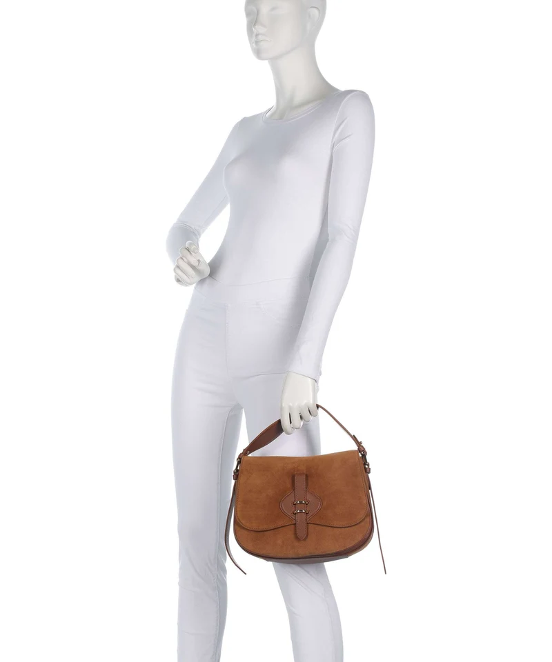 Coccinelle Mavery Suede Sac à main cognac