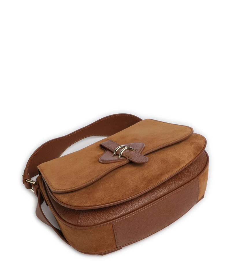 Coccinelle Mavery Suede Sac à main cognac